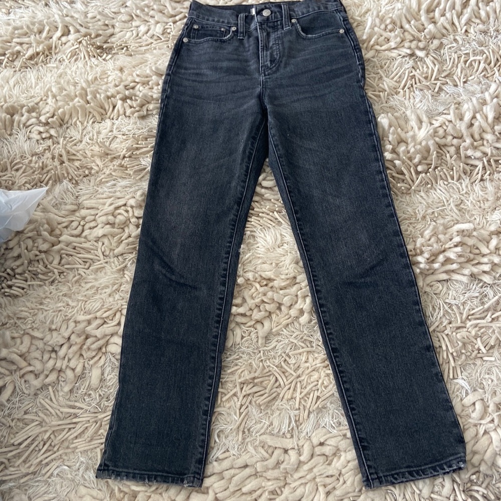 Madewell “the perfect vintage jean” in black